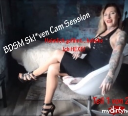 Sklaven Cam Session! Heimlich gefilmter Mitschnitt Teil 1 | by Lady_Demona