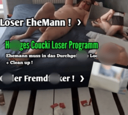 Loser Ehemann... Heftiges Coucki Loser Programm... Fremdfick Extremt