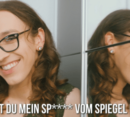 Würdest du mein Sperma vom Spiegel lecken?