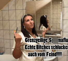 GRENZGEILIGE SPERMAFLUT! Echte Bitches schlucken auch vom Feind!!! ????