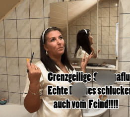 GRENZGEILIGE SPERMAFLUT! Richtige Bitches schlucken auch vom Feind!