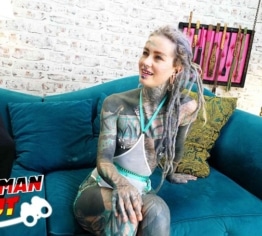 GERMAN SCOUT - Tattoo Model Anuskatzz beim Casting Anal gefickt