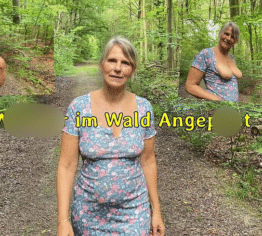 Wichser im Wald Angepisst