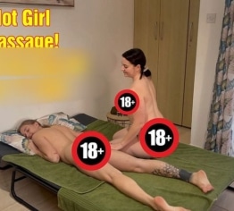 Hot Girl Massage! Nicht nur das Öl war feucht!