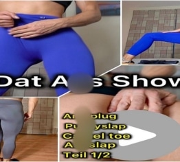 Dat Ass Show ! Neue Gym Leggings im Knack Arsch Test ! Plus Anal Plug Action !